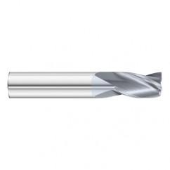 19/64 Dia. x 2-1/2 Overall Length 3-Flute Square End Solid Carbide SE End Mill-Round Shank-Center Cut-TiCN - Best Tool & Supply