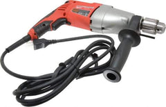 Milwaukee Tool - 120 Volt 1/2" Keyed Chuck Electric Hammer Drill - 0 to 20,000 & 0 to 40,000 BPM, 0 to 1,350 & 0 to 2,500 RPM, Reversible - Best Tool & Supply