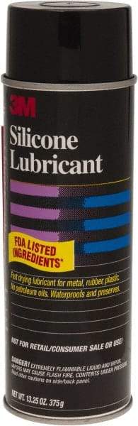 3M - 24 oz Aerosol Silicone Lubricant - Clear - Best Tool & Supply