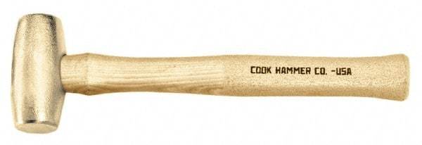 Cook Hammer - 6 Lb Head Nonsparking Mallet - 16" OAL, Wood Handle - Best Tool & Supply