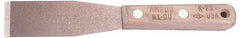 Ampco - 1-1/4" Wide Nickel Copper Putty Knife - Stiff, Wood Handle, 7-3/4" OAL - Best Tool & Supply