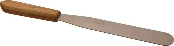 Ampco - 1-1/2" Wide Nickel Copper Spatula - Stiff, Wood Handle, 14" OAL - Best Tool & Supply