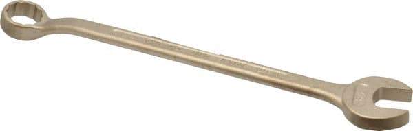 Ampco - 7/8" 12 Point Offset Combination Wrench - 15° Offset Angle, 13-1/4" OAL, Aluminum Bronze, Plain Finish - Best Tool & Supply