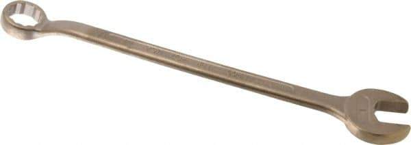 Ampco - 1" 12 Point Offset Combination Wrench - 15° Offset Angle, 13-1/4" OAL, Aluminum Bronze, Plain Finish - Best Tool & Supply