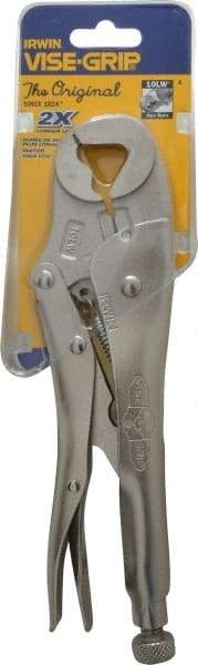 Irwin - 10" OAL Locking Jaw Locking Pliers - 5/8 to 1-1/8" Jaw Opening, Standard Handle - Best Tool & Supply