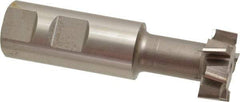 Keo - 1-1/4" Cut Diam, 31/64" Cut Width, 21/32" Neck Diam, 1" Shank Diam, 3-15/16" OAL, High Speed Steel T-Slot Cutter - Uncoated, 5/8" Bolt, Staggered Teeth, 8 Teeth, Weldon Flat - Best Tool & Supply