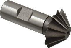 Keo - 1-1/2" Diam x 1/2" Width of Cut, 45° Included Angle, Shank Connection, High Speed Steel Single Angle Cutter - 3/4" Shank Diam, 2-3/4" Overall Length, Right Hand Cut, Uncoated - Best Tool & Supply