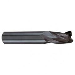 6mm Dia. x 57mm Overall Length 3-Flute Square End Solid Carbide SE End Mill-Round Shank-Center Cut-Firex - Best Tool & Supply