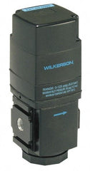 Wilkerson - 1/2 NPT Port, 200 CFM, Aluminum Electronic Regulator - 0 to 125 psi Range, 150 Max psi Supply Pressure, 2.35" Wide x 6.31" High - Best Tool & Supply