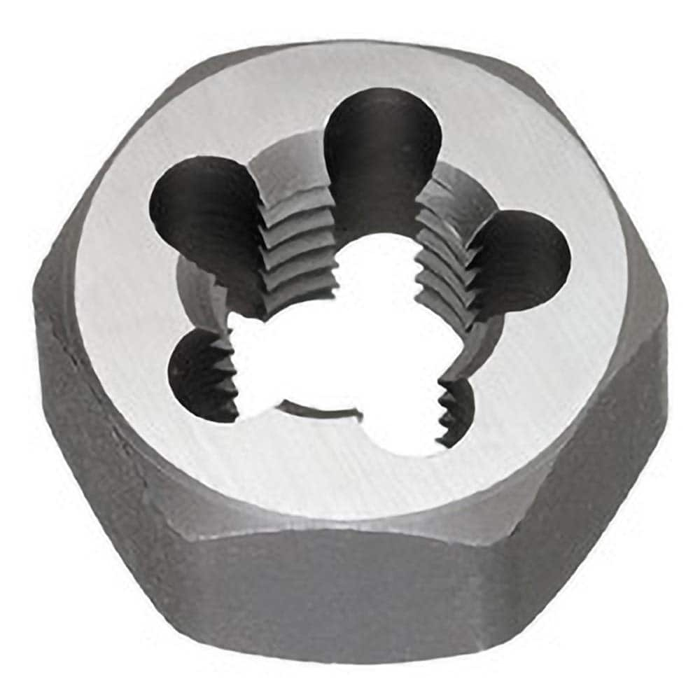 Titan USA - Hex Rethreading Dies; Thread Size: 1-14 ; Hex Size (Inch): 1-13/16 ; Material: Carbon Steel ; Thread Direction: Right Hand ; Thread Standard: UNS ; Thickness (Inch): 1 - Exact Industrial Supply