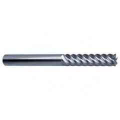 16mm Dia. - 150mm OAL - 45° Helix Bright Carbide End Mill - 6 FL - Best Tool & Supply