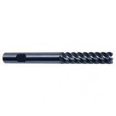 12mm Dia. - 150mm OAL - 45° Helix Bright Carbide End Mill - 6 FL - Best Tool & Supply