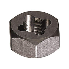 Vermont Tap & Die - 1-1/4 - 12 UNF Thread, Right Hand Thread, Hex Rethreading Die - Carbon Steel, 1" Thick, Series 280 - Exact Industrial Supply