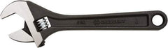 Crescent - 1/2" Jaw Capacity, 4" Standard Adjustable Wrench - Steel, Black Finish, 4" OAL - Best Tool & Supply