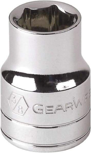 GearWrench - 1-1/4", 1/2" Drive, Standard Hand Socket - 12 Points, 1-21/32" OAL, Alloy Steel, Chrome Finish - Best Tool & Supply