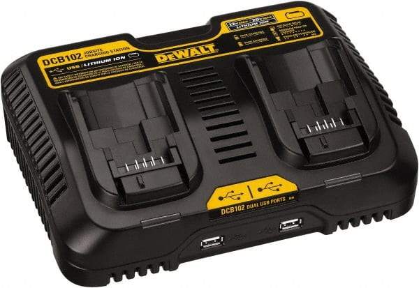 DeWALT - 12 & 20 Volt, 2 Battery Lithium-Ion Power Tool Charger - 1 hr & 30 min to Charge, 12/20 Volt Max Batteries Power Source, Batteries Included - Best Tool & Supply