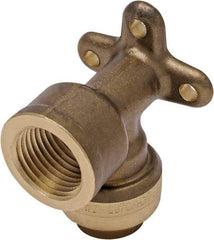 SharkBite - Brass & Chrome Pipe Fittings Type: 90 Drop Ear Elbow Fitting Size: 1/2 x 12 - Best Tool & Supply