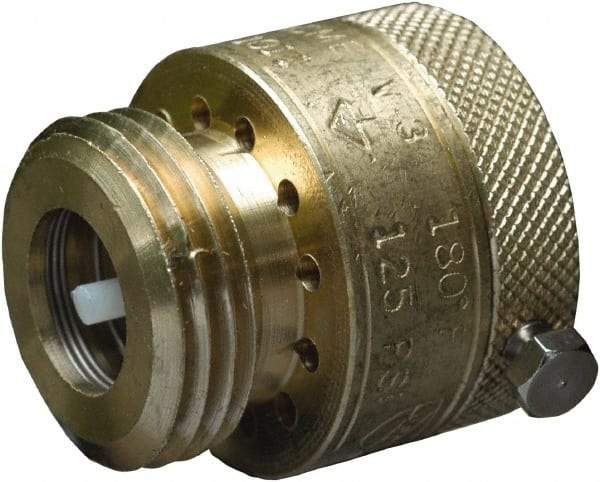 CASH ACME - 3/4" Pipe, 125 Max psi, 2 Color Warning Insulated Brass, Hose Connection Vacuum Breaker - Buna-N Seal, Stainless Steel Spring, FNPT x MNPT End Connections - Best Tool & Supply