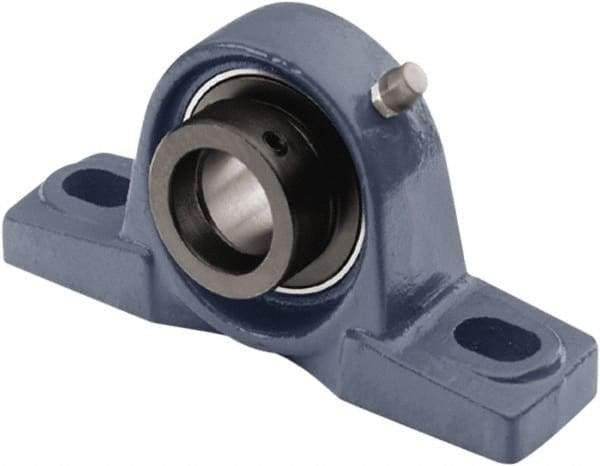 Tritan - 3/4" ID, 5" OAL x 2.4409" OAH Pillow Block - 1,490 Lb Static Cap, 2,880 Lb Dyn Cap, 3.74" Btw Mnt Hole Ctrs, 1-5/16" Base-to-Ctr Ht, Cast Iron/Steel - Best Tool & Supply