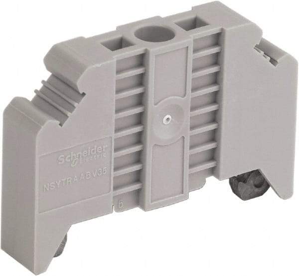 Schneider Electric - 50.5mm Long, Terminal Block End Stop - Use with NYST Terminal Blocks - Best Tool & Supply