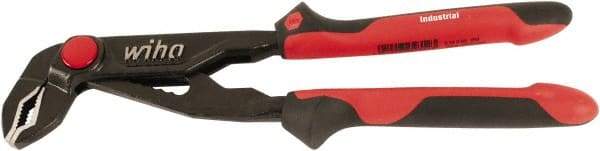 Wiha - 12" OAL, 2-1/2" Max Capacity, Water Pump Tongue & Groove Pliers - Straight Straight, Soft Grip Handles - Best Tool & Supply