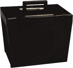 Pendaflex - 1 Compartment, 13-1/2" Wide x 10-7/8" High x 10-1/4" Deep, Portable Storage Box - Plastic, Black - Best Tool & Supply