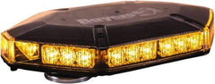 Buyers Products - Variable Flash Rate, Vacuum-Magnetic Mount Emergency LED Lightbar Assembly - Powered by DC, Amber - Best Tool & Supply