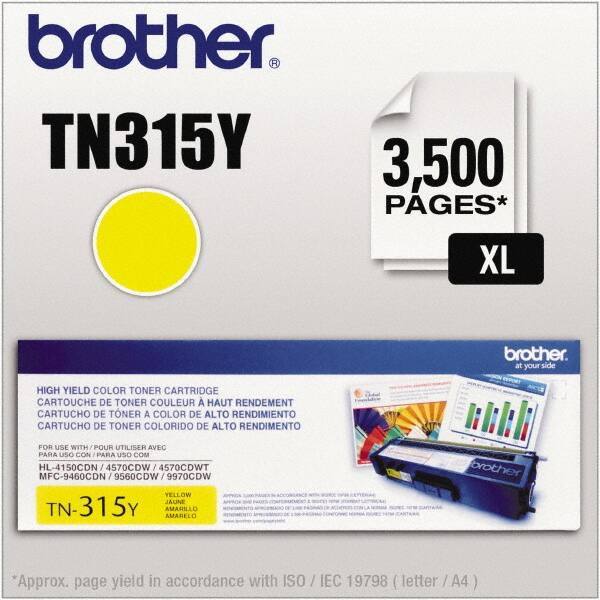 Brother - Yellow Toner Cartridge - Use with Brother HL-4150CDN, 4570CDW, 4570CDWT, MFC-9460CDN, 9560CDW, 9970CDW - Best Tool & Supply