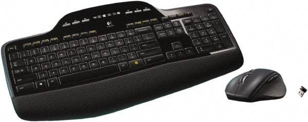 Logitech - Black Keyboard/Mouse - Use with Computer - Best Tool & Supply