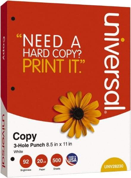 UNIVERSAL - White Copy Paper - Use with Laser Printers, Copiers, Plain Paper Fax Machines - Best Tool & Supply