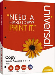 UNIVERSAL - White Copy Paper - Use with Laser Printers, Copiers, Plain Paper Fax Machines - Best Tool & Supply