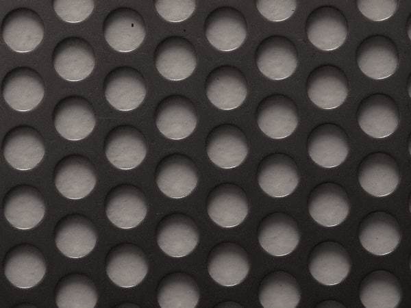 Value Collection - 36 x 40 x 0.06" Perforated Carbon Steel Sheet - 1/2" Staggered Round Holes, 11/16" Hole Spacing - Best Tool & Supply