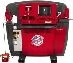 Edwards Manufacturing - 9-3/4" Throat Depth, 65 Ton Punch Pressure, 1-1/16" in 3/4" Punch Capacity Ironworker - 7-1/2 hp, 3 Phase, 460 Volts, 50" Wide x 60-1/4" High x 45" Deep - Best Tool & Supply