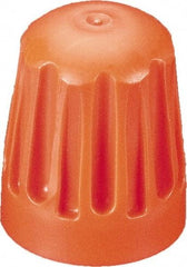 Caplugs - Serrated Round Head, Threaded Cap - High-Density Polyethylene, Red - Best Tool & Supply