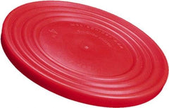 Caplugs - Round Head Flange Cap - Low-Density Polyethylene, Red - Best Tool & Supply