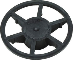 Caplugs - 0.809" ID, Pin Wheel Cap - 35/64" Long, Low-Density Polyethylene, Black - Best Tool & Supply