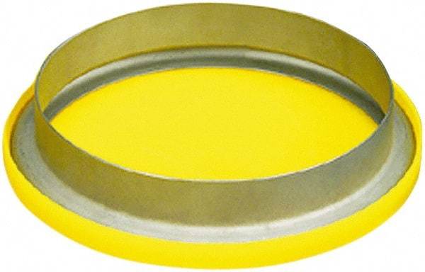 Caplugs - 2.122" ID, Round Head Flange Cap - 11/32" Long, Low-Density Polyethylene, Yellow - Best Tool & Supply