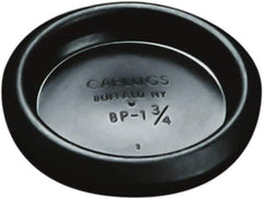 Caplugs - Button Finishing Plug for 0.02 to 0.1" Thick Panels, - 1.85" ID, 2.16 OD, 0.35" Deep, Low-Density Polyethylene, Black - Best Tool & Supply