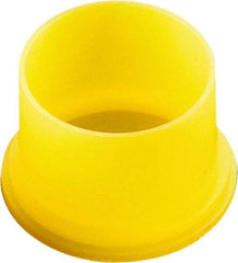 Caplugs - 0.85" ID, Round Head Utility Plug - 5/8" Long, Low-Density Polyethylene, Yellow - Best Tool & Supply