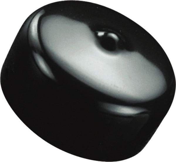 Caplugs - Flexible, Round Head Masking Cap - 1" Long, Vinyl, Black - Best Tool & Supply