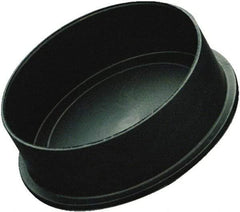 Caplugs - Conductive, Round Head, Static Dissipative Cap - 2.03" OD, 9/16" Long, Polyethylene Copolymer, Black - Best Tool & Supply