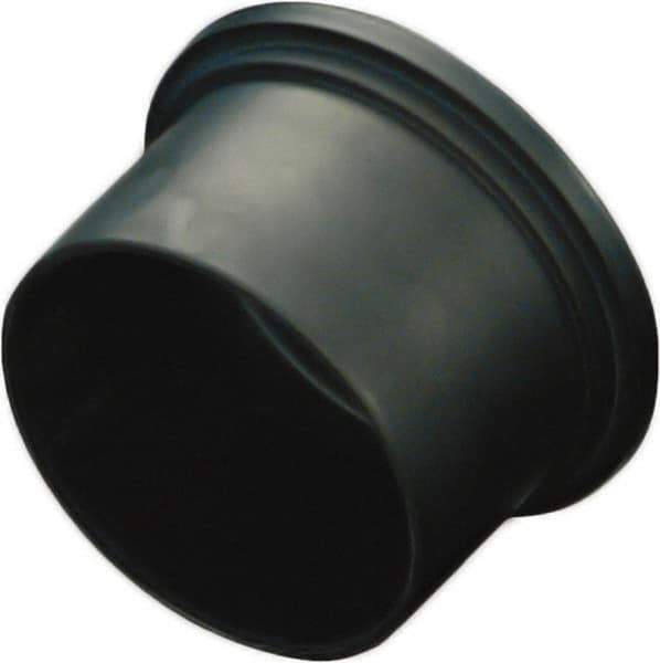 Caplugs - 1.34" ID, Conductive, Round Head Plug - 1.52" OD, 35/64" Long, Polyethylene Copolymer, Black - Best Tool & Supply