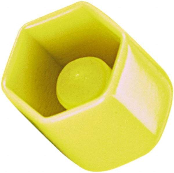 Caplugs - Hex Head Cap - 1" Long, Vinyl, Yellow - Best Tool & Supply