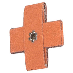 2″ × 2″ × 3/4″ Cross Pad 8-Ply 80 Grit 8-32 Eyelet Ceramic Alumina - Best Tool & Supply