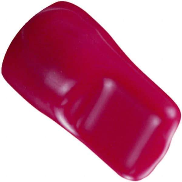 Caplugs - 0.24" ID, Pull-Tab, Round Head Cap - 1-5/8" Long, Vinyl, Red - Best Tool & Supply