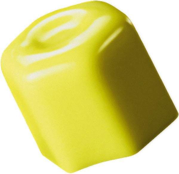 Caplugs - Hex Head Hex Cap - 1-1/2" Long, Vinyl, Yellow - Best Tool & Supply