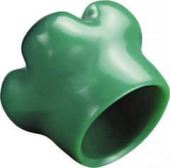 Caplugs - Round with Square Head Tube Cap - 0.725" OD, 1/2" Long, Vinyl, Green - Best Tool & Supply