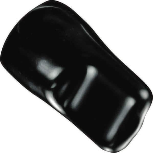 Caplugs - 0.41" ID, Pull-Tab, Round Head Masking Cap - 1-11/16" Long, Vinyl, Black - Best Tool & Supply