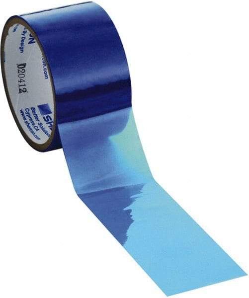 Caplugs - 2" Wide x 72 Yd Long Blue Polyester Film High Temperature Masking Tape - Series PC902000, 3 mil Thick - Best Tool & Supply