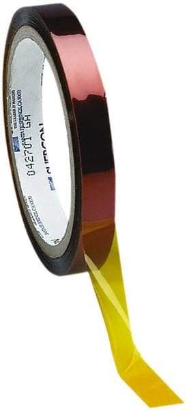 Caplugs - 15mm Wide x 33 m Long Amber Polyamide High Temperature Masking Tape - Series 22-15MM, 2.5 mil Thick - Best Tool & Supply